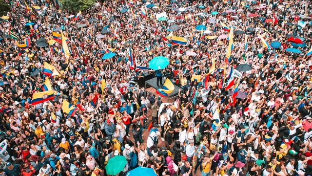 LGBT March at Plaza de Bolívar, Bogotá