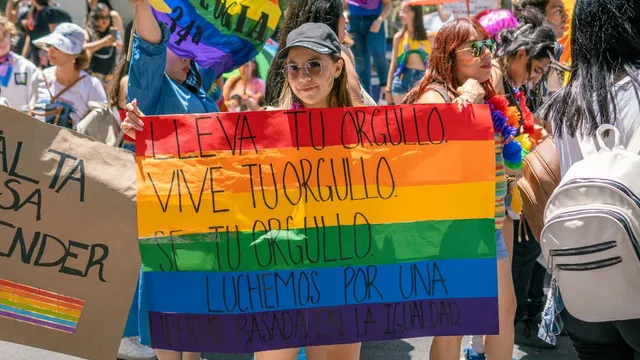 Pride March at Plaza Italia, Santiago